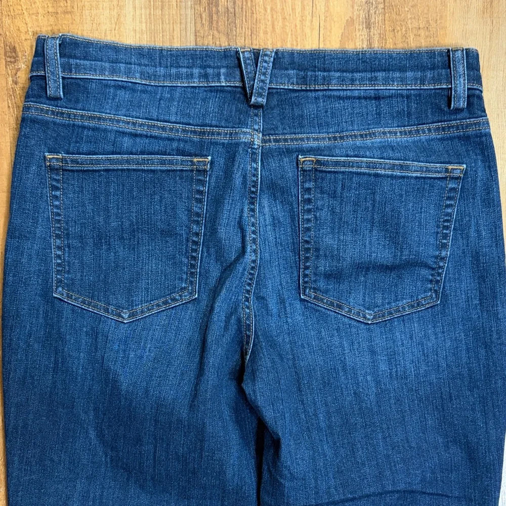 Duluth trading co dark wash bootcut flare denim jeans size 8/29 - Picture 3 of 6